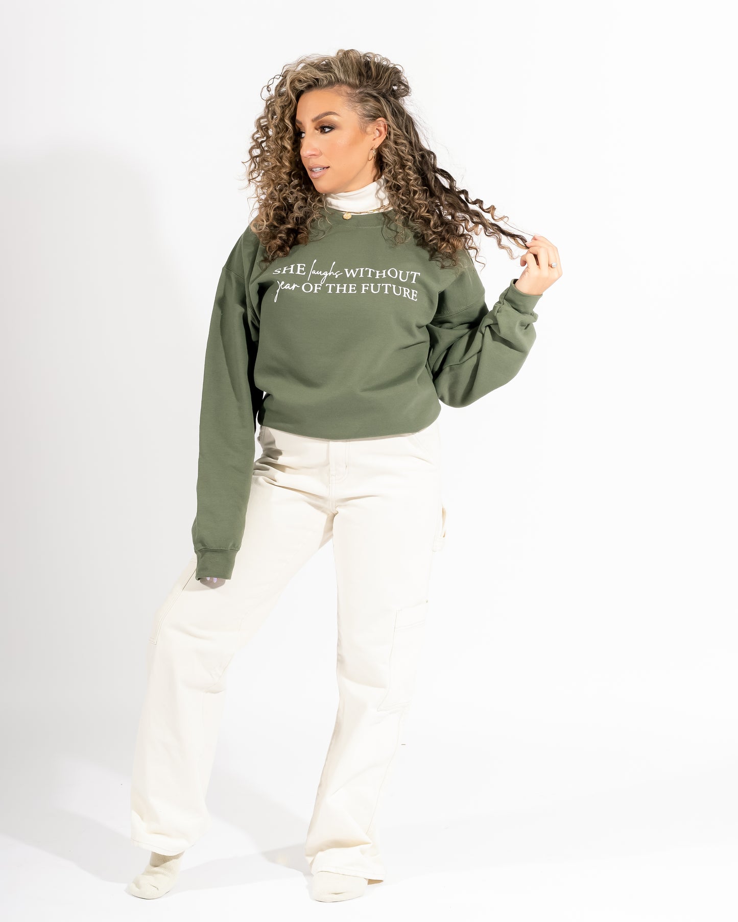 She Laughs Without Fear of the Future - Crewneck